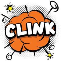 clink Comic bright template with speech bubbles on colorful frames vector