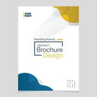 Abstract Brochure Design. Liquid Shape Blob Design Element. Marketing Material vector