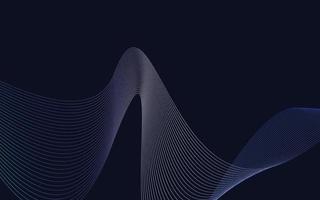 Vector abstract wave background. Blue Gradient waves background