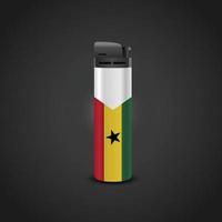 diseño de vector de encendedor de cigrette de ghana