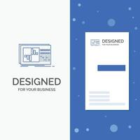 Business Logo for control. equalizer. equalization. sound. studio. Vertical Blue Business .Visiting Card template vector