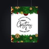 Merry Christmas Background. Abstract vector Template