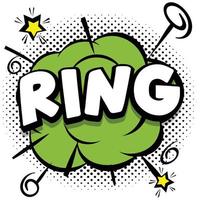 ring Comic bright template with speech bubbles on colorful frames vector