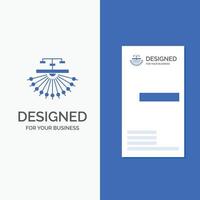 Business Logo for optimization. site. site. structure. Web. Vertical Blue Business .Visiting Card template. vector