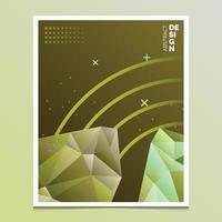 Abstract composition. A4 brochure cover design. Title sheet model. Polygonal space icon. Vector front page font. Ad banner form texture