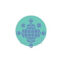 Function. instruction. logic. operation. meeting Glyph Icon. vector