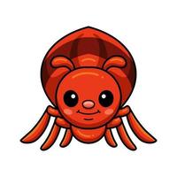Cute little red ant cartoon vector