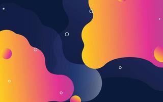 Liquid shapes and forms. blobs with gradient color. flat cartoon. isolated set of stain spot design. typography or banner. Abstract artistic design vector