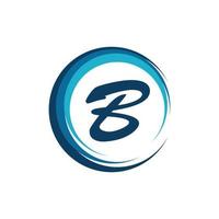 logotipo de empresa simple moderno letra b vector