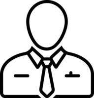 line icon for manager vector