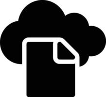 ilustración de vector de archivo de nube en un fondo. símbolos de calidad premium. iconos vectoriales para concepto y diseño gráfico.