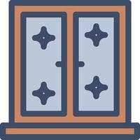 ilustración de vector de ventana en un fondo. símbolos de calidad premium. iconos vectoriales para concepto y diseño gráfico.