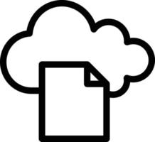 ilustración de vector de archivo de nube en un fondo. símbolos de calidad premium. iconos vectoriales para concepto y diseño gráfico.