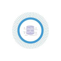 database. data. architecture. infographics. monitoring Glyph Icon. Vector isolated illustration