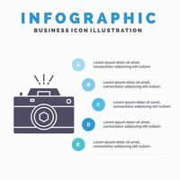 Camera. photography. capture. photo. aperture Infographics Template for Website and Presentation. GLyph Gray icon with Blue infographic style vector illustration.