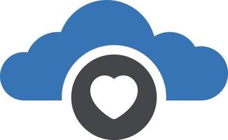 cloud love vector illustration on a background.Premium quality symbols.vector icons for concept and graphic design.