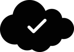 cloud check vector illustration on a background.Premium quality symbols.vector icons for concept and graphic design.