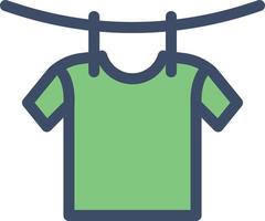 camisa colgar ilustración vectorial sobre un fondo.símbolos de calidad premium.iconos vectoriales para concepto y diseño gráfico. vector