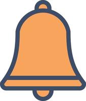 bell vector illustration on a background.Premium quality symbols.vector icons for concept and graphic design.