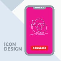 balance. circle. alignment. measurement. geometry Line Icon in Mobile for Download Page vector