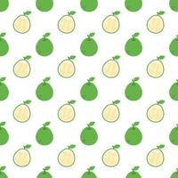 Cartoon pomelo seamless pattern background. vector