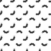 Black tamarind seamless pattern background. vector