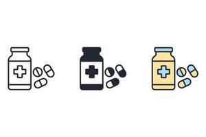 medicine icons  symbol vector elements for infographic web