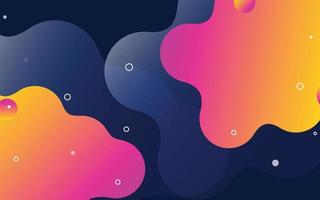 Floating liquid blobs. Abstract colorful banner with fluid shapes. Futuristic composition with bubbles. 3D vector illustration for advertising. marketing or presentation