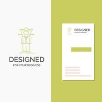 Business Logo for Business. connection. human. network. solution. Vertical Green Business .Visiting Card template. Creative background vector illustration