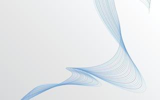 Wave of the blue colored lines. High resolution vector