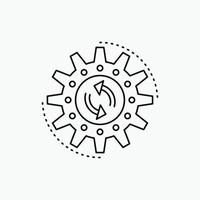 management. process. production. task. work Line Icon. Vector isolated illustration