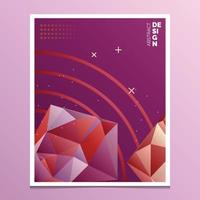 Flyer. Brochure Design Templates. Geometric Triangular Abstract Modern Backgrounds. Mobile Technologies. Applications and Online Services Infographic Concept vector