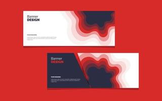 abstract Paper Cut Banner Template backgrounds. Paper cut shapes. Template for banner vector