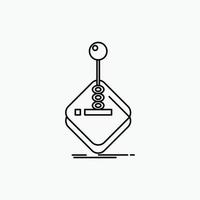 arcade. game. gaming. joystick. stick Line Icon. Vector isolated illustration