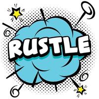 rustle Comic bright template with speech bubbles on colorful frames vector