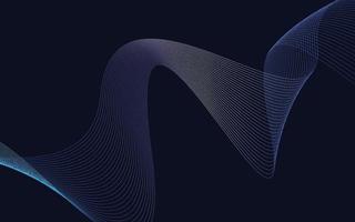 Vector abstract wave background. Blue Gradient waves background