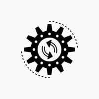 management. process. production. task. work Glyph Icon. Vector isolated illustration