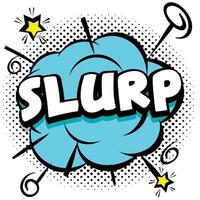 slurp Comic bright template with speech bubbles on colorful frames vector