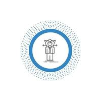 Business. connection. human. network. solution Line Icon. Vector isolated illustration