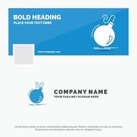 Blue Business Logo Template for Bomb. boom. danger. ddos. explosion. Facebook Timeline Banner Design. vector web banner background illustration