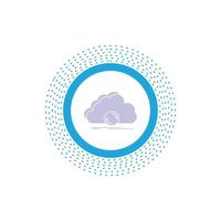 cloud. syncing. sync. data. synchronization Glyph Icon. Vector isolated illustration