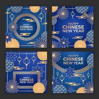 Chinese New Year Social Media Post vector