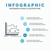 Arrows. forward. graph. market. prediction Infographics Template for Website and Presentation. GLyph Gray icon with Blue infographic style vector illustration.