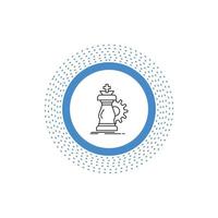 strategy. chess. horse. knight. success Line Icon. Vector isolated illustration