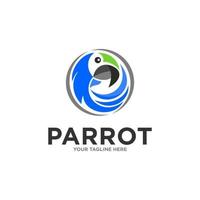 Parrot Logo Design Vector Template