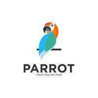 Parrot Logo Design Vector Template