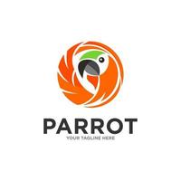 Parrot Logo Design Vector Template