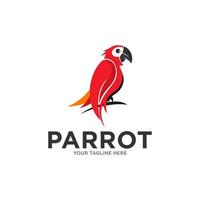 Parrot Logo Design Vector Template