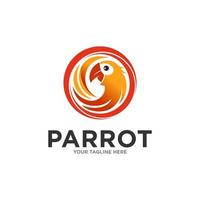 Parrot Logo Design Vector Template