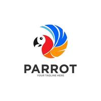 Parrot Logo Design Vector Template